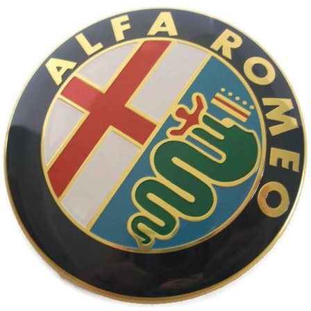 2X Gull 74mm Alfa Romeo hette hette bagasje emblem