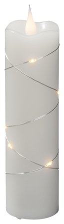 Konstsmide 1826-190 LED-kynttilä valkoinen, lämpimän valkoinen valo 5x17,8 cm, Valaistus