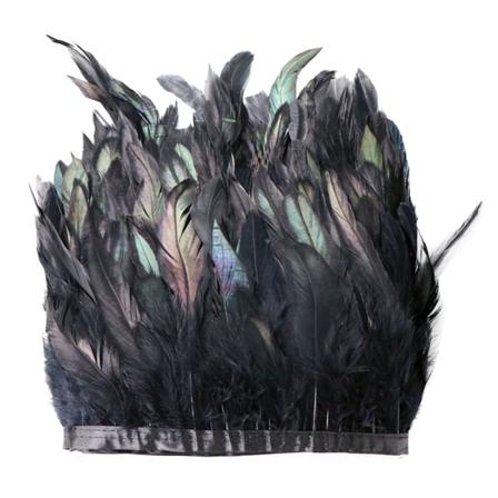 Naturlig hane fjer Bredde Craft Feather Frynser Trim 1 Yards Tøj Dekoration