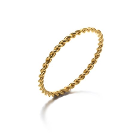 Enkelt rostfritt stål Retro Lady Butterfly Twisted Chain Rings Hjärta Kors Runt Enkelt Finger Smycken För Dam Tillbehör