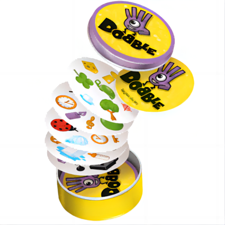 Klassisk kortspil til børn fra 6 år - 2 til 8 spillere - Spilletid 15 minutter - Spil til børn (dobble lilla gammel stil)