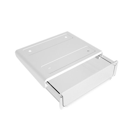 Opbevaringsboks til under skrivebord uden boring ABS PS Lille skjult skuffe Transparent hvid til kollegium