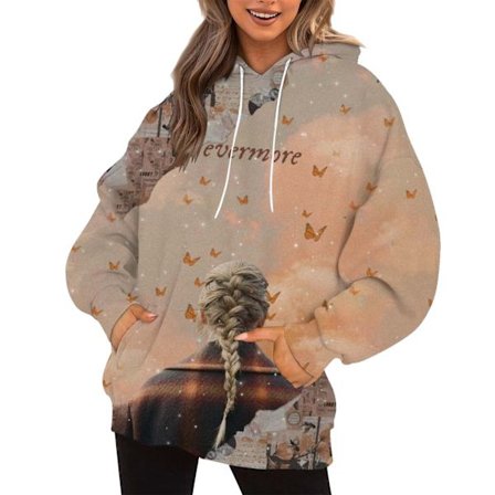 Taylor Swift sanger Taylor Swift tilbehør 3D-printet hettegenser trendy for både menn og kvinner