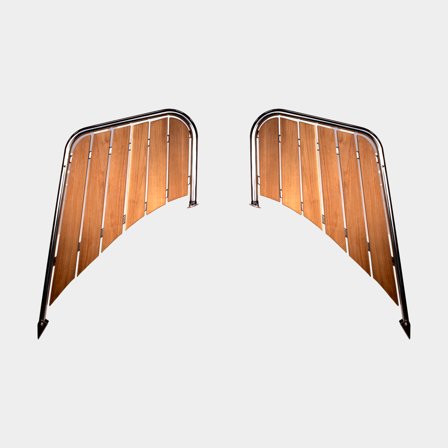 Swim platform for sloop NOCK Swimbase, teak & acid-resistant stainless steel, 95 / 47 cm x 65 cm