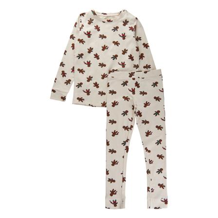 THE NEW THE NEW - Holiday Nightset Adult (Tn4911W) - White Swan Ginger AOP Hvid, Dame Nattøj og morgenkåber, Størrelse: XL