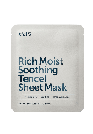 Klairs Rich Moist Soothing Tencel Sheet Mask Ansiktsmask & peeling Dam 25ML