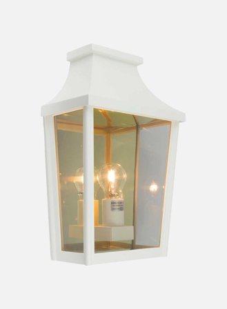 London 497 utelampe - hvit