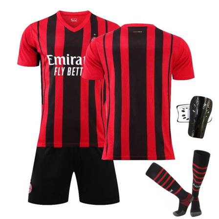 21-22 AC Milan hjemmebane nr. 9 Giroud GIROUD nr. 11 Ibrahimovic fodbolduniform dragt trøje No size socks + protective gear 22#