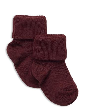 Anklesock 2/2 Pad Baby Socks & Tights Baby Socks Brun Mp Denmark