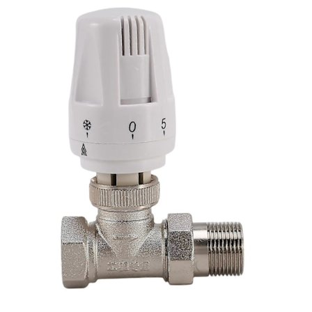 3/4 tommer Messing Termostatisk Radiatorventil Lige Type Dn20 Automatisk Temperaturkontrolventil Fl-Yvan