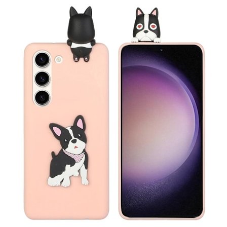 Cute 3d Samsung Galaxy S23 Plus Etui - Sød Hund