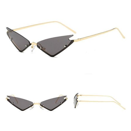 Retro Triangle Sunglasses Metal Stylish Fashion Glasses UV Designer Ladies K20 K
