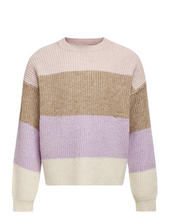 Konsandy L/S Stripe Pullover Cp Knt Pullover Multi/mønstret Kids Only*Betinget Tilbud