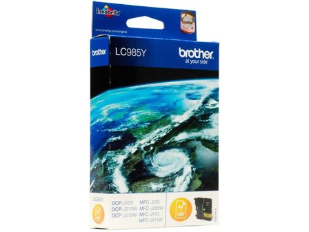 Brother Bläckpatron, LC985 Y, LC-985Y, Innobella , gul, singelförpackning - Lyreco - Toner och bläck > Bläckpatroner > Bläckpatroner Brother