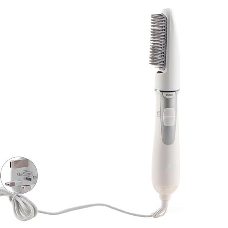 2-i-1 Hårtørrer Kam Multifunktionel Professionel Elektrisk Husholdnings Hårtørrer Maskine Kam UK Stik 220V