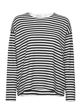 Drewkb Ls Tee White Karen By Simonsen