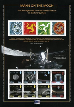 Isle of Man - Månelanding - Postfrisk miniark