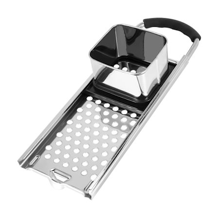 Spaetzle-maker i rustfritt stål med komfortabelt gummigrep for dumplingnudler