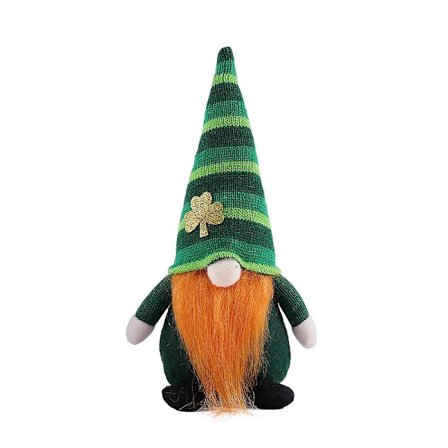 St. Patrick's Day Gnomes Plyschdockor Irländsk Leprechaun Doll Ansiktslös Elf Shamrock Gonk Ornament För St Patricks Day Dekorationer Hemmabord