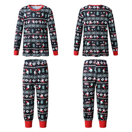 Voksen Barn Familie Matchende Jul Pyjamas Xmas Nattøy Pyjamas PJs Sett
