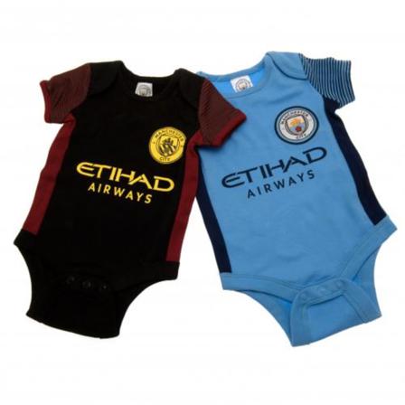 Manchester City Bodysuit Stripes 2016 2-pack 12-18 Mån