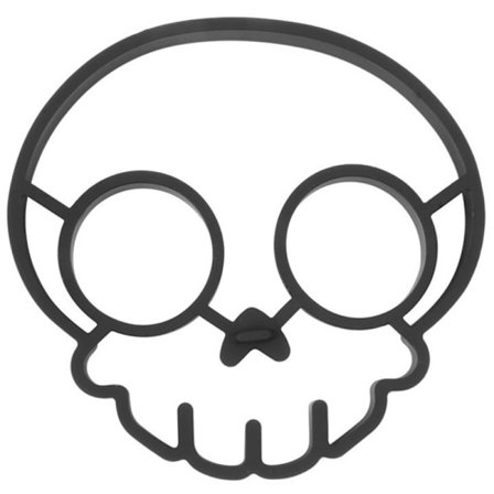 Stekte egg Stensiler Halloween Stekte egg Former Silikon Stensiler Kjøkkentilbehør For Hjemmet Svart