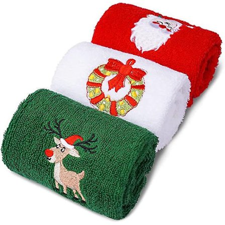 Julhanddukar för kök, 3-pack