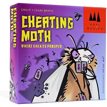 Tre Magikere, Snydende Møl, Kortspil, Alder 7+, 3-5 Spillere, 20 Minutters Spilletid