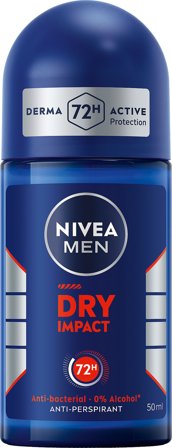 NIVEA Men Deodorant Dry Impact Roll-on 50 ml, Parfumer & Dufte, Dufte, Deodorant