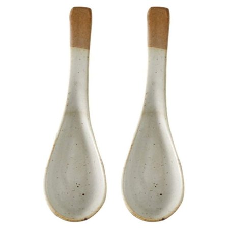 Japansk sked i keramik, soppsked, sked för ris, ramen