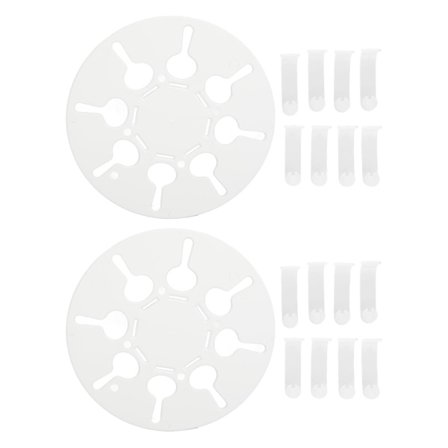 2 stk. Genanvendelig Sengelinned Filtrefjerner Reducerer Vasketøjsknuder Fungerer i Vaskemaskine Tørretumbler til Sengelinned Tæppe Rund