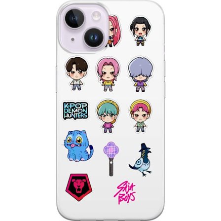 Yhteensopiva Puhelinkuori Apple iPhone 15 Kpop Demon Hunters Chibi Idol Hahmoja Suloinen Anime Piirustus Tyyli