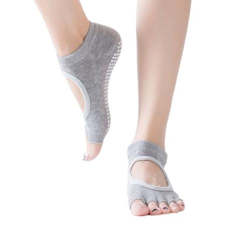 Joogasukat Tanssisukat VAALEANHARMAA TYYLI 1 TYYLI 1 Light grey Style 1-Style 1