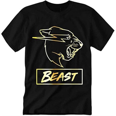 Mr. Beast Logotyp T-shirt Herr &, American Youtuber T-shirt Regula -vuxen, 3xl