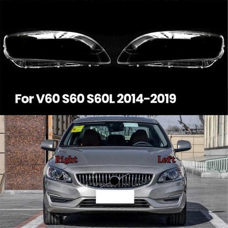 Nytt För Volvo V60 S60 S60L 2014-2019 Transparent Lampskärm Höger