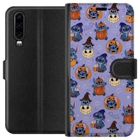 Huawei P30 Tegnebogsetui Stitch halloween