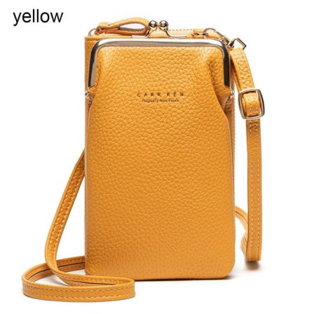 Telefonväska för kvinnor Crossbody-väska GUL gul