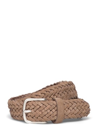 Anderson's Woven Suede Belt Brown - 3Cm - Brown - 90