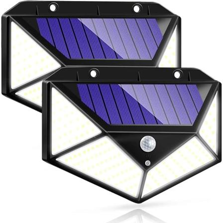 Solcelled Sikkerhedslys Udendørs, 100 LED 270° Solcellebevægelsessensor DXGHC