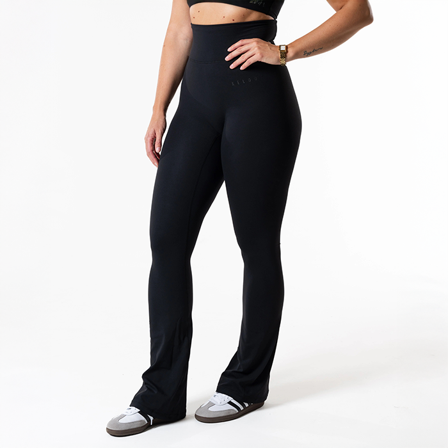 Relode Clean Træningstights Flared Tall Sort - Bodyman.dk