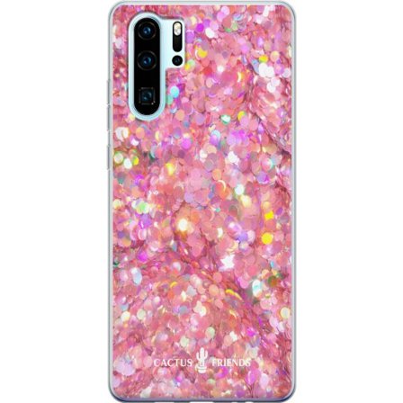 Yhteensopiva Puhelinkuori Huawei Huawei P30 Pro Cactus and Friends – PinkGlitter