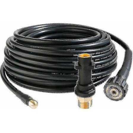 Renseslange for rør 15M 160Bar Kompatibel med Arebos høytrykksspyler med Karcher-adapter