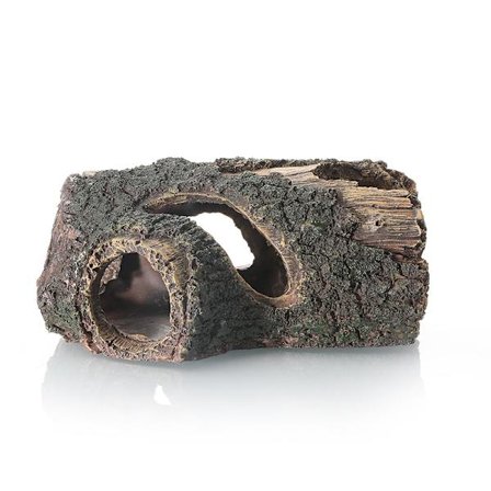 Log Resin Hul Træstamme Ornament, Akvarium Dekoration Træhus Akvarium Skjulested Huler Dekorationer til Betta, Skildpadder, Små Firben, Reptiler,