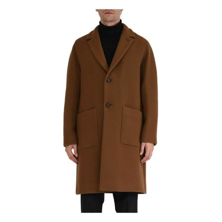 Hevo, Single-Breasted Coats Beige, Heren, Maat:M
