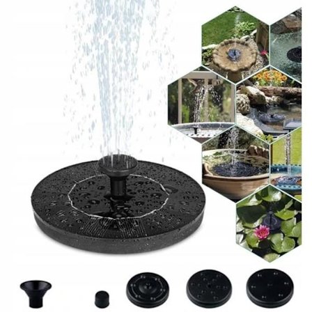 Solarfontæne, 3W vandtæt flydende fontæne til dam/pool/havedekoration