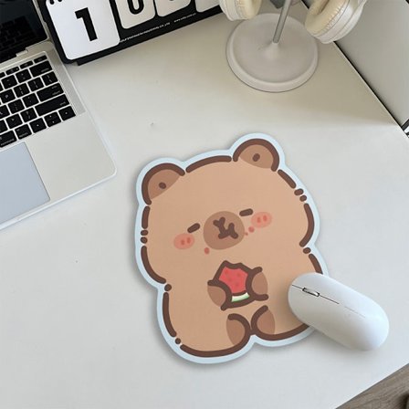 Halkfri Musmatta Capybara Dator Tangentbord Halkfri Skrivbordsunderlägg