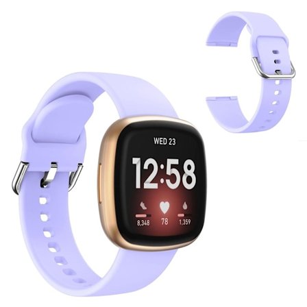 Fitbit Versa 3 simple silikon klockarmband - ljuslila