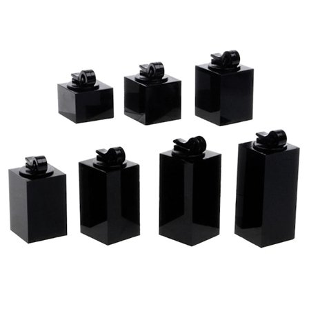 7 st Finger Ring Smyckesdisplay Stativ Hållare Fotografi Rekvisita Visning Eller