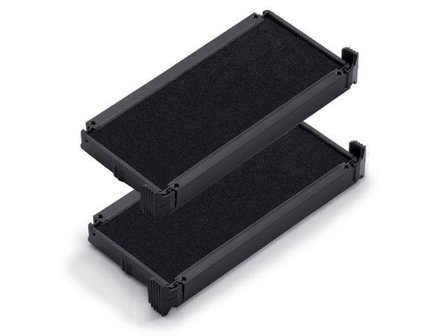 TRODAT T6/4913 Replacement Stamp Pad Fits Printy 4913 Typo/4953 Black (Pack 2) - 78252