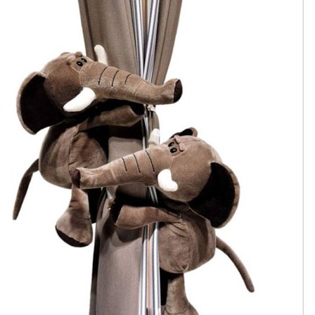 1 Par Tegneserie Gardinbånd Elefant Vindusgardin Krok Gardinholder Søt Dyr Tieback Spenne Krok Feste f